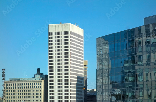 Modern Glass and Concrete Business Office High Rise Facades