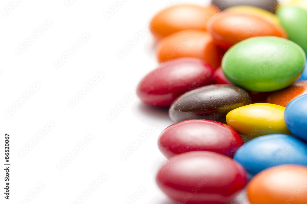 Plenty of Colorful Chocolate Buttons of Right Plenty of Colorful Chocolate Buttons of Right