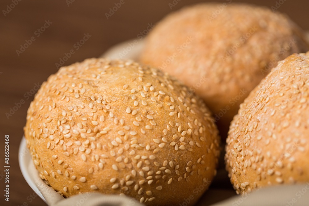 Bagel, Bread, Sesame.