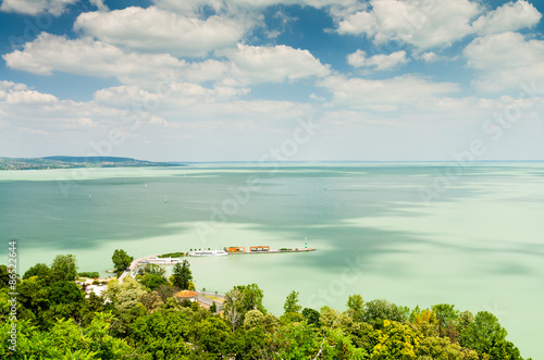 View of Balaton lake from Tihany abbey - Hungary © klagyivik