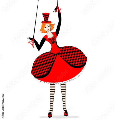 hand puppet of Harlequin