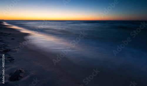 Beautiful Baltic sea beach at sunset © milosz_g
