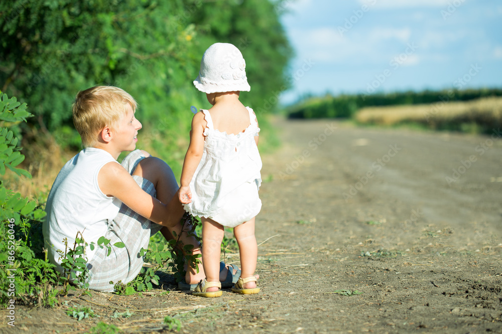 Two children Two children