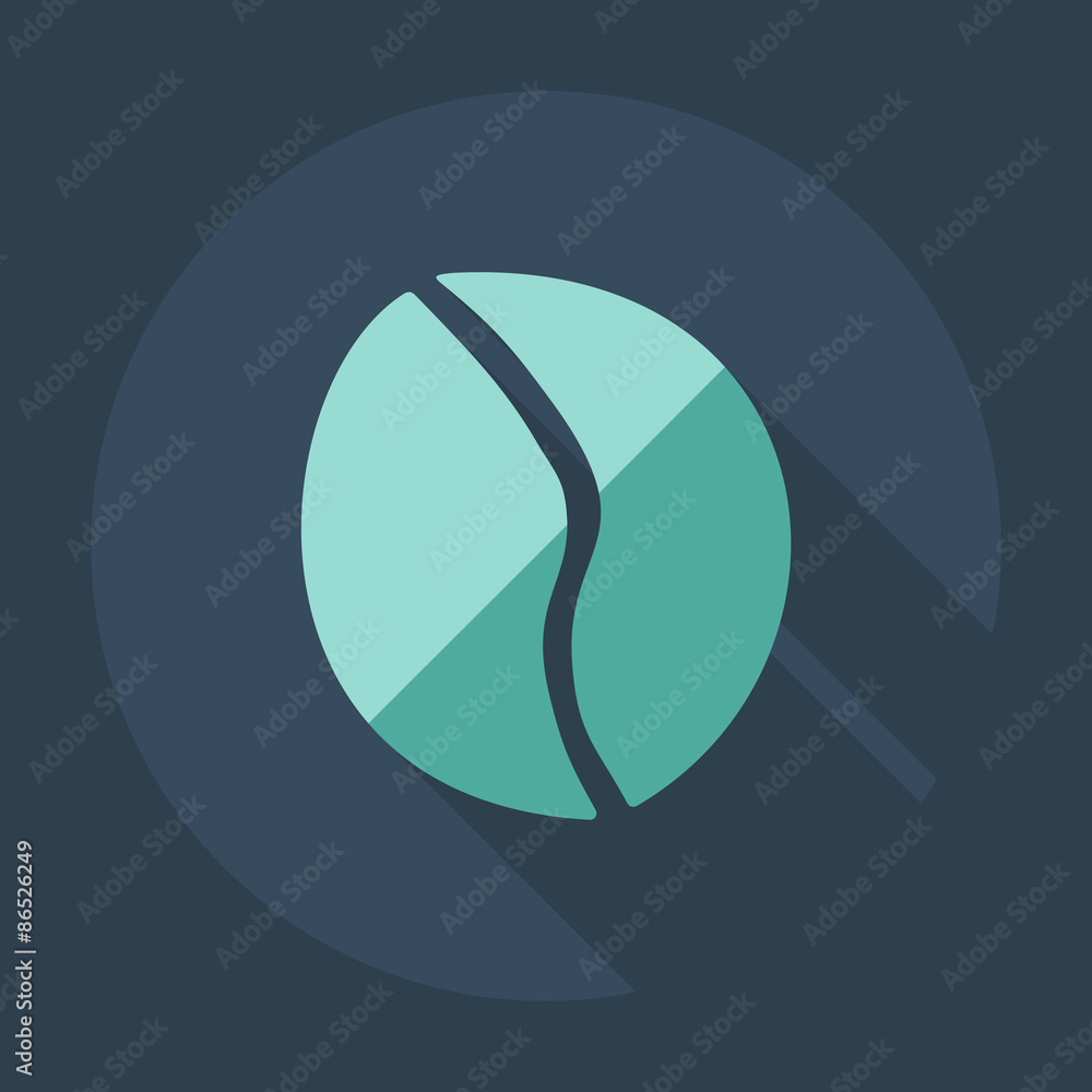 Flat modern design with shadow icon coffee Flat modern design with shadow icon coffee