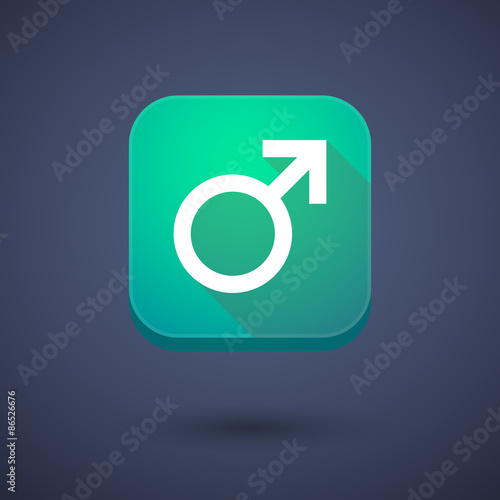 App button with a male sign