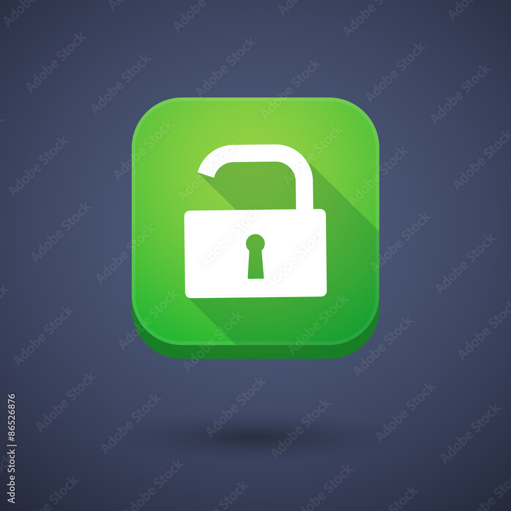 App button with a lock pad App button with a lock pad