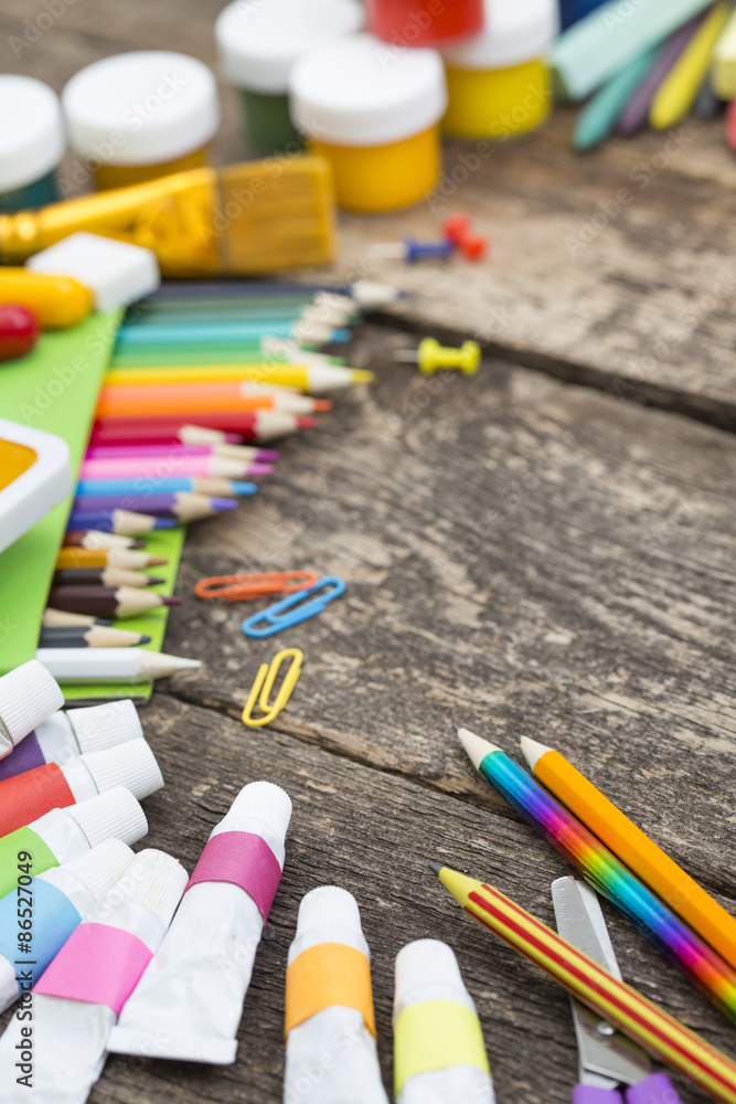 Obraz premium Items for children's creativity