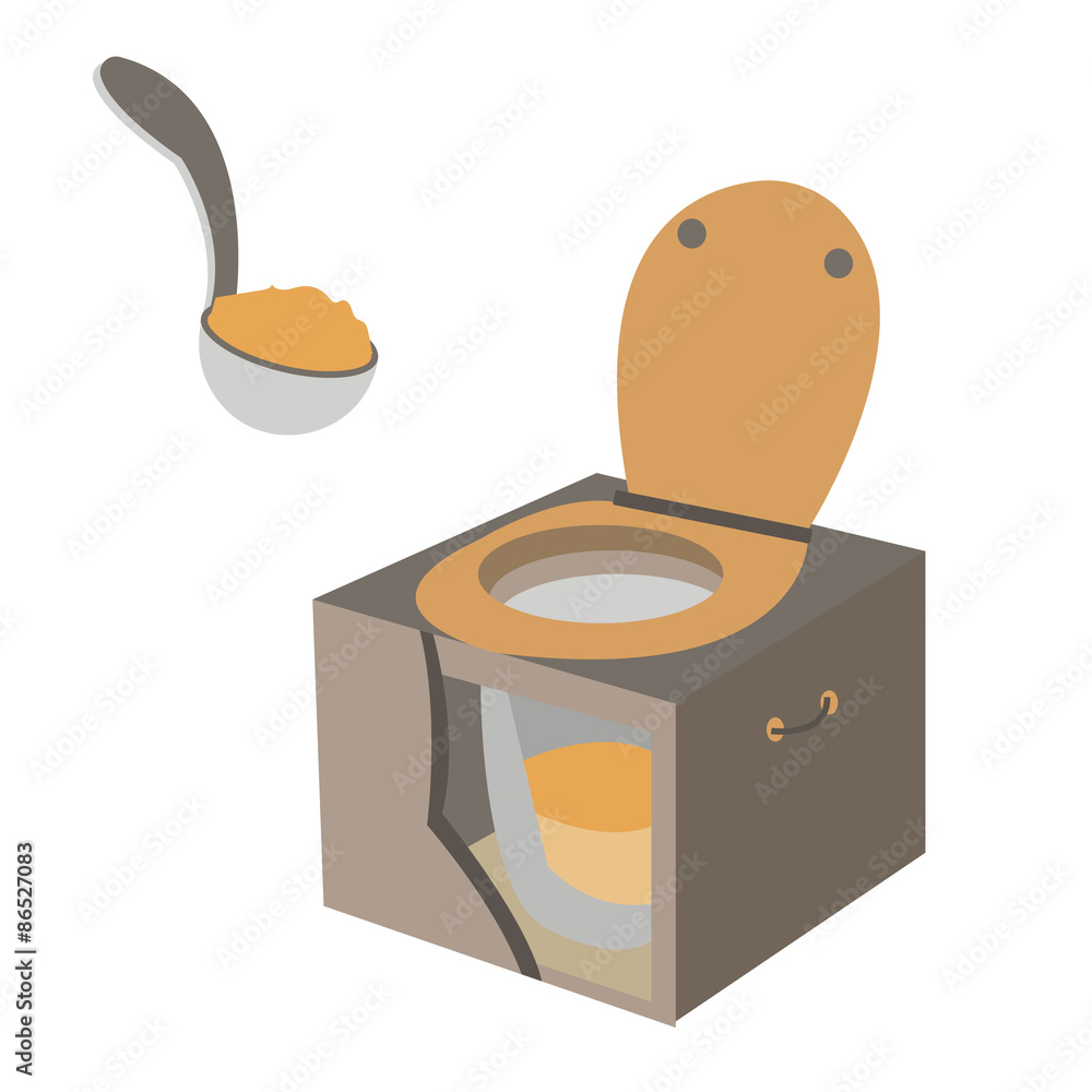 Toilettes Sèches Stock Vector | Adobe Stock