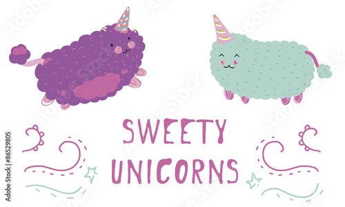 Kawaii unicorns