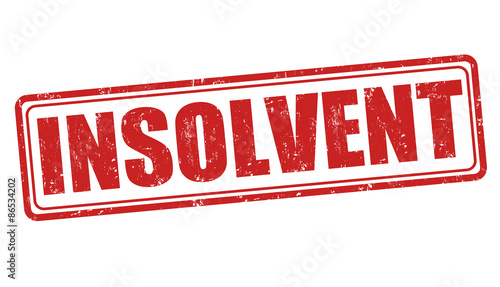 Insolvent stamp