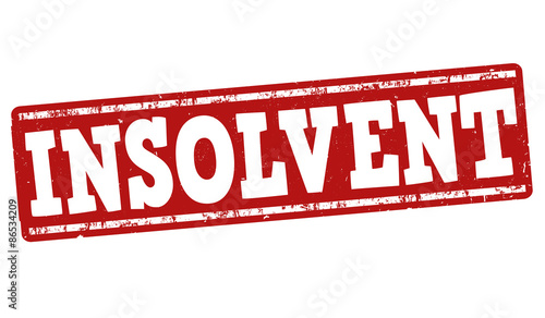 Insolvent stamp