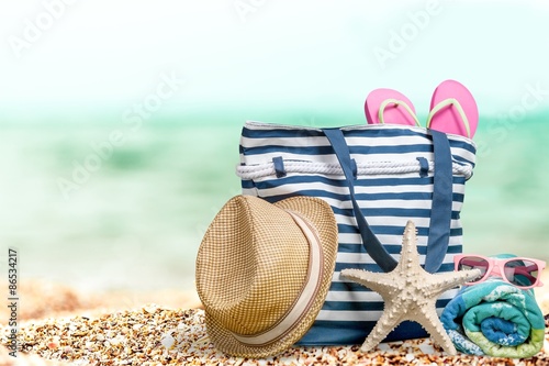Beach, Summer, Group of Objects.