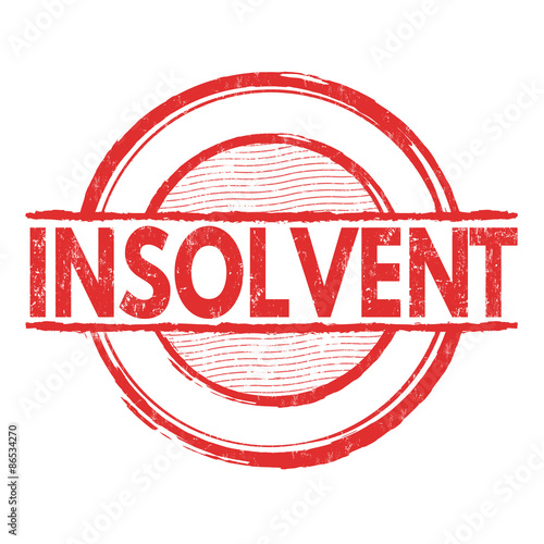 Insolvent stamp