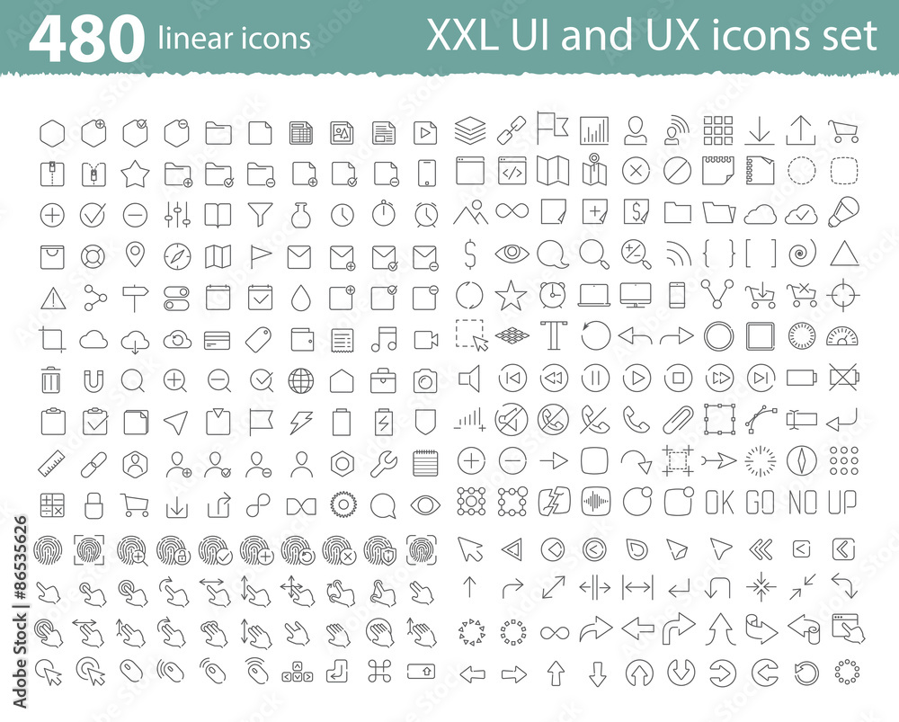 UI UX icons
