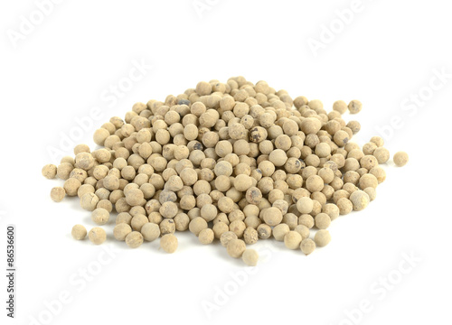 White pepper. Isolated on a white background