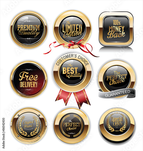 Premium, quality retro vintage labels collection
