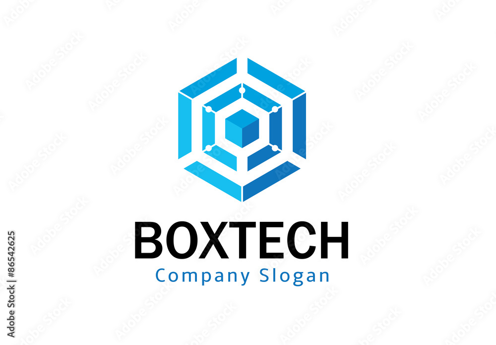 hexagon logo template hexagon logo template