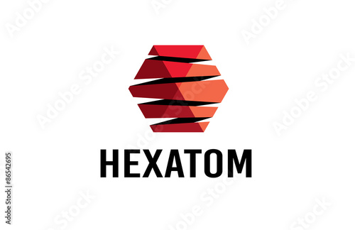 hexagon logo template