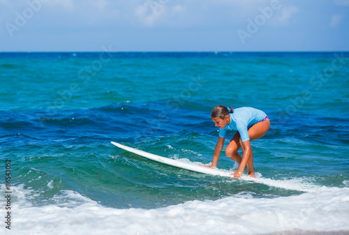 Girl with surf