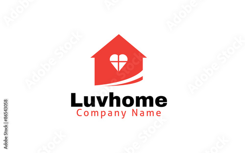 Luvhome logo template