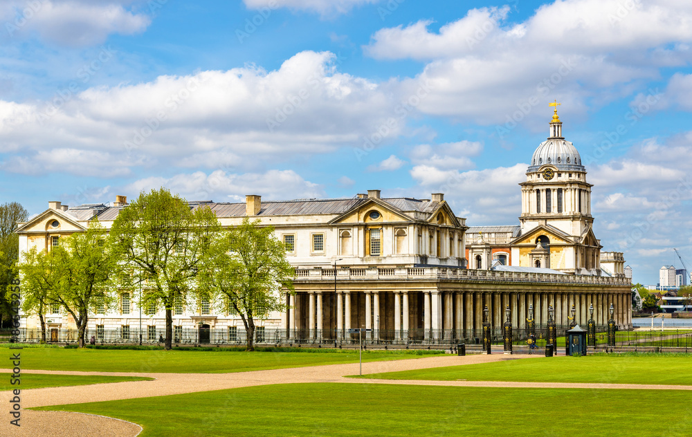 View of the National Maritime Museum in Greenwich, London