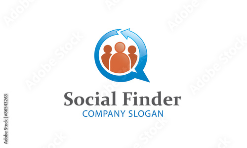 Social Finder Logo template