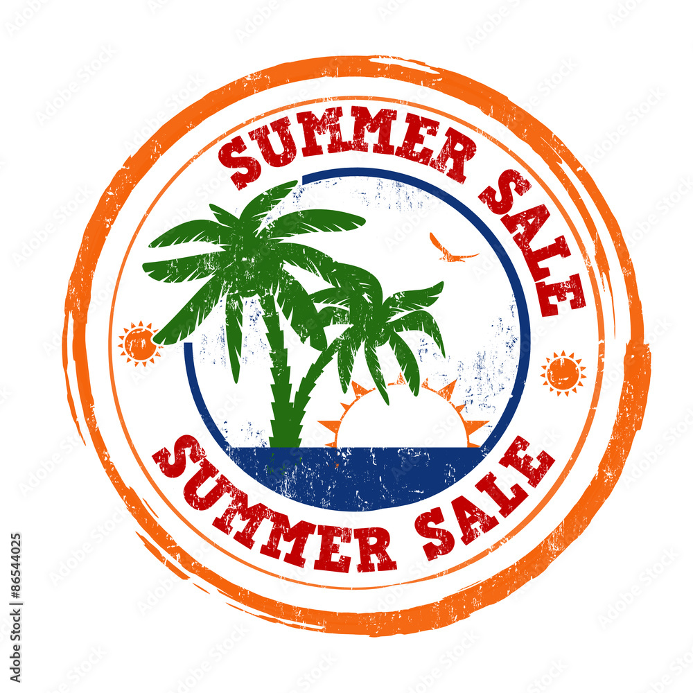 Summer sale stamp