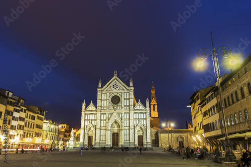 Basilica of the Holy Cross in Florence in Italy © prosiaczeq