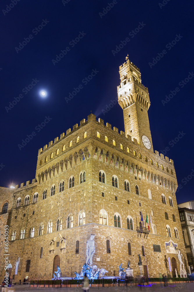 Palazzo Vecchio in Florence in Italy
