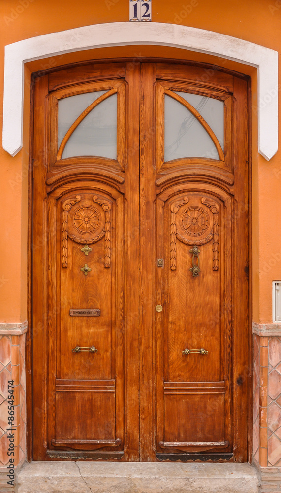 Puertas de casas, España, Oliva, La Safor, Valencia