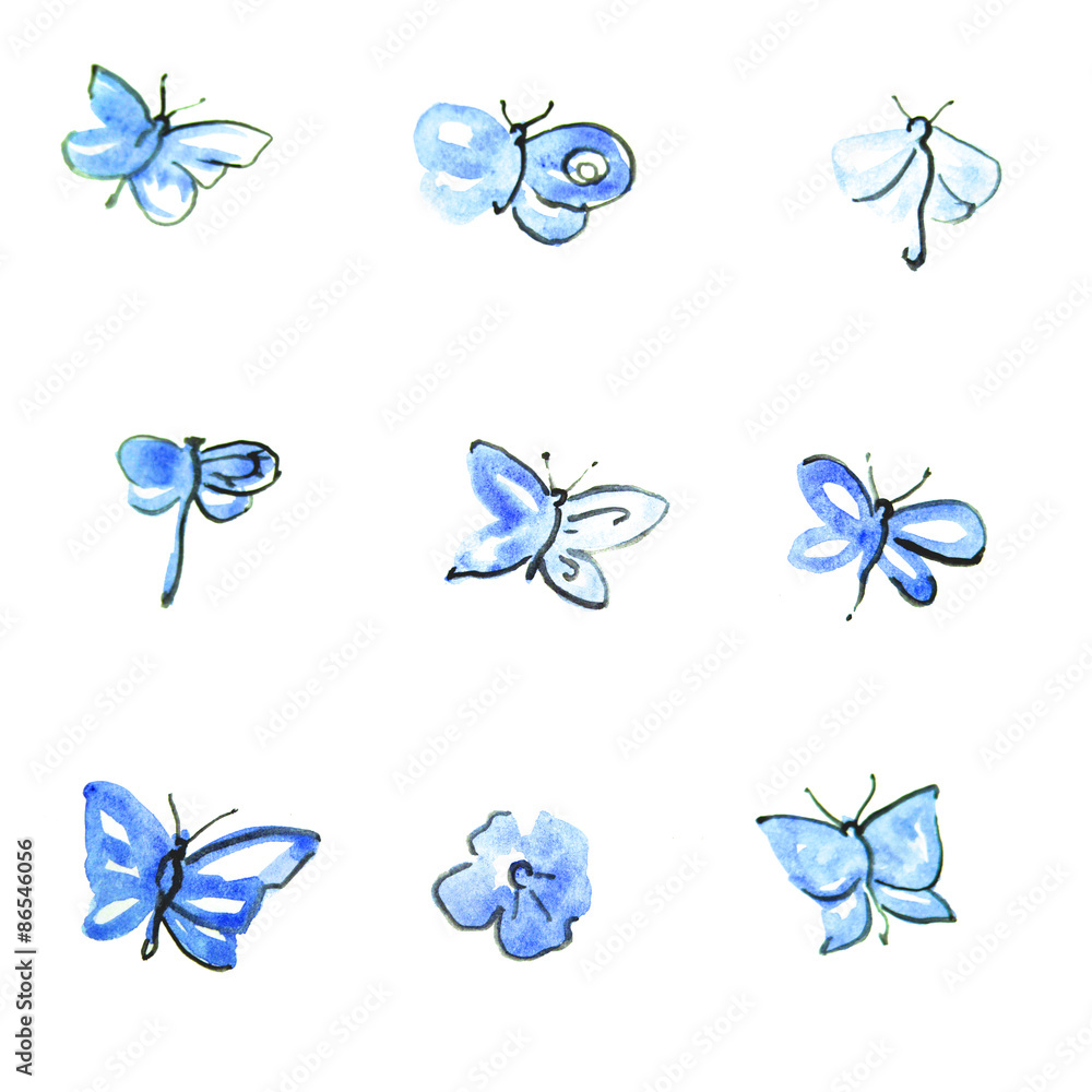 Fototapeta premium butterflies design