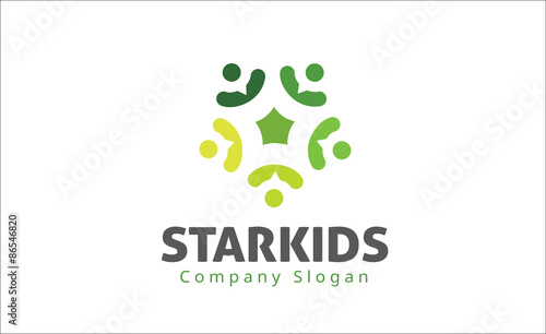 Star Kids Logo template