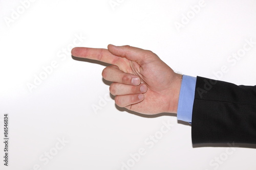 Zeigen mit Finger