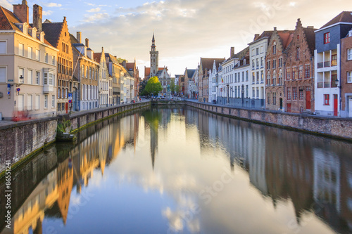 Canals of Bruges, Belgium photo