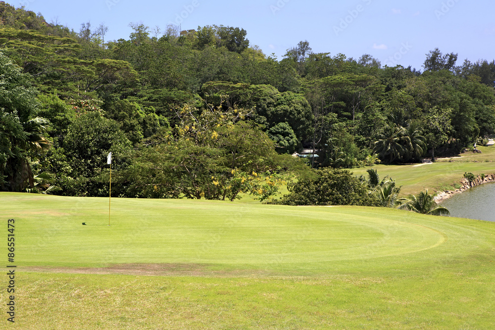 Beautiful golf course at the Constance Lemuria Resort. Beautiful golf course at the Constance Lemuria Resort.
