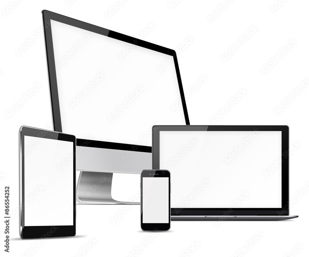 Set of electronic devices. Set of electronic devices.