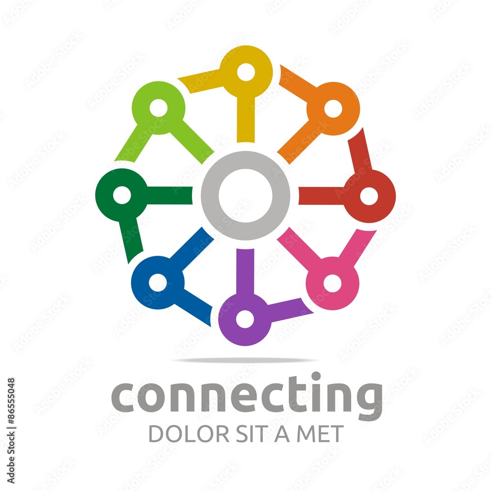 Logo Abstract Star Connecting Design Icon Chains Element Vector Logo Abstract Star Connecting Design Icon Chains Element Vector