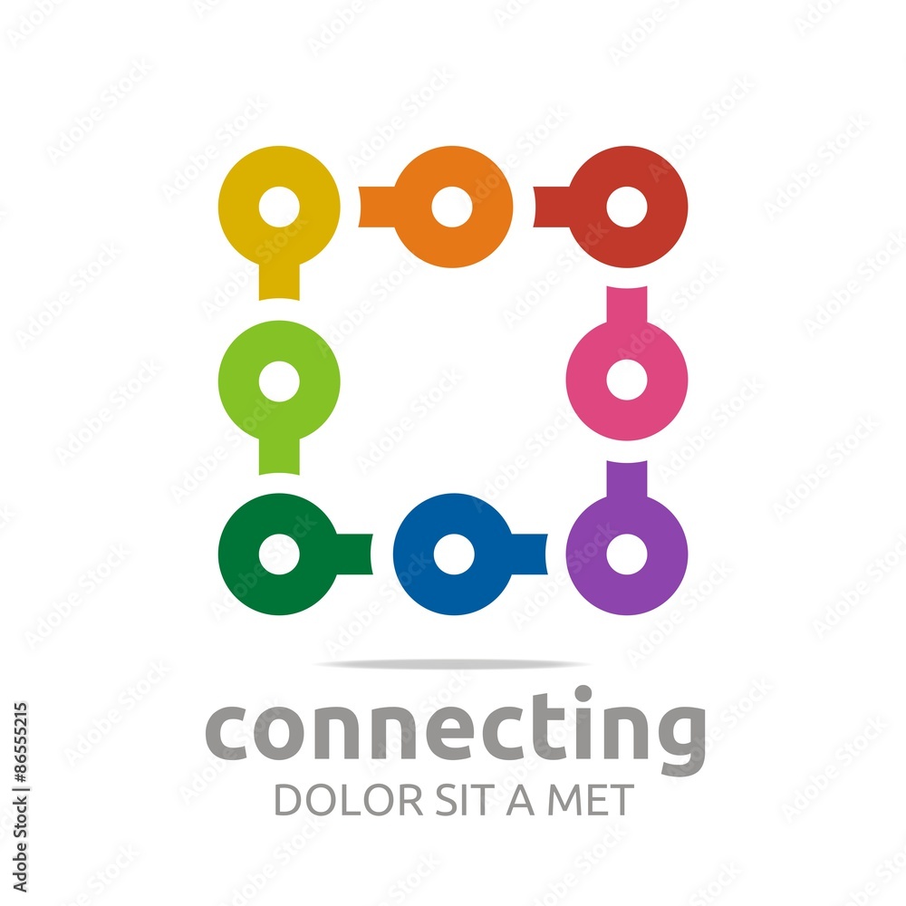 Logo Abstract Star Connecting Design Icon Chains Element Vector Logo Abstract Star Connecting Design Icon Chains Element Vector