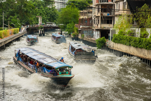 Photography Bangkok canal boat