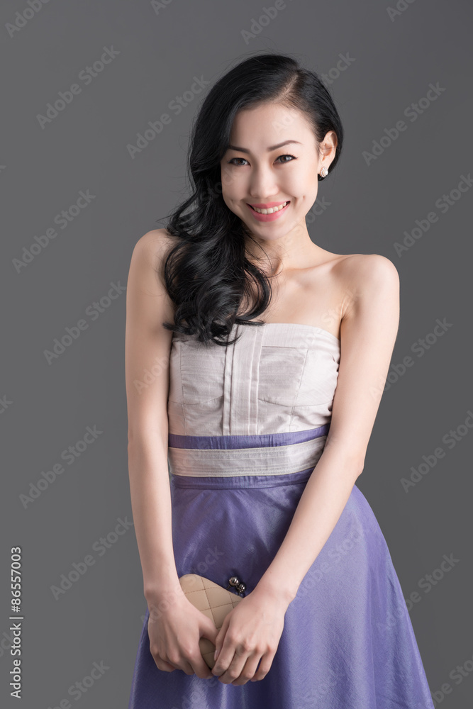 Woman in evening dress Woman in evening dress