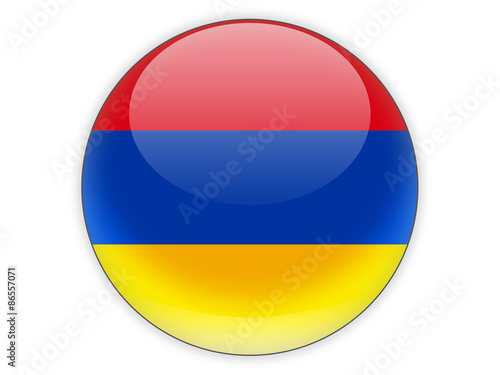 Free Download Round icon with flag of armenia - GFXLoad
