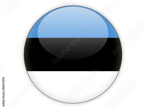 Free Download Round icon with flag of estonia - GFXLoad