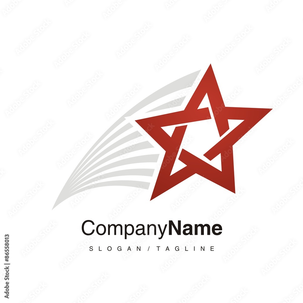 Fototapeta premium Star logo icon vector