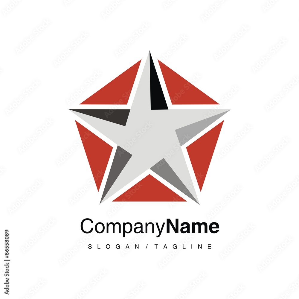 Star logo icon vector Star logo icon vector