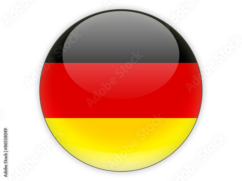 Round icon with flag of germany