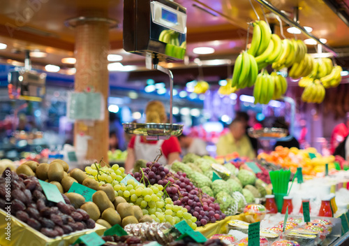 fruits on spanish market counter