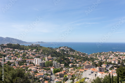 Marseille an der Küste am Mittelmeer