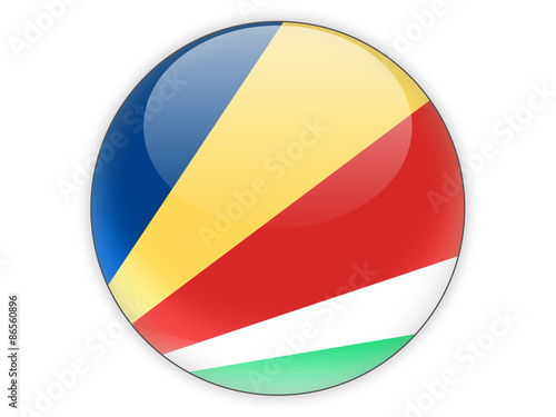 Free Download Round icon with flag of seychelles - GFXLoad