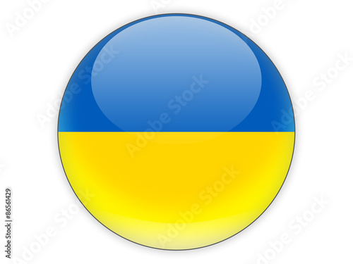Free Download Round icon with flag of ukraine - GFXLoad