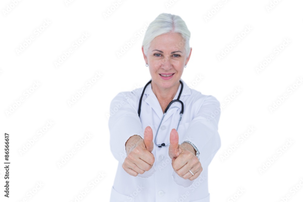Smiling  doctor with stethoscope